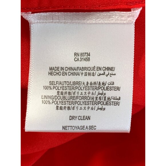 BCBGMAXAZRIA Malia Red Berry Off-Shoulder Dress M Crepe NWT $158 Island Vacay - Picture 6 of 13